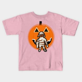 Zombie and pumpkin Kids T-Shirt